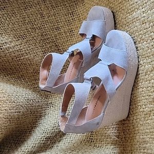 Lucky Brand Women's Rillyon Platform Wedge Sandals Size 9 1/2 M